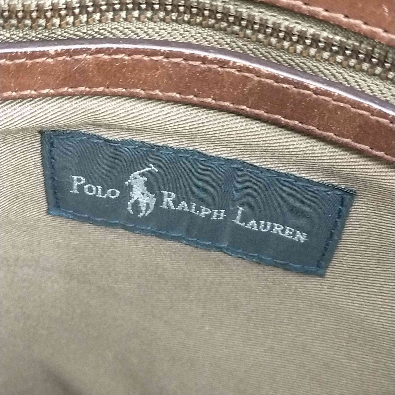 2024-25 秋冬新作  ハイブランドの ポロラルフローレン レザー切替キャンバス LAUREN RALPH POLO バッグ