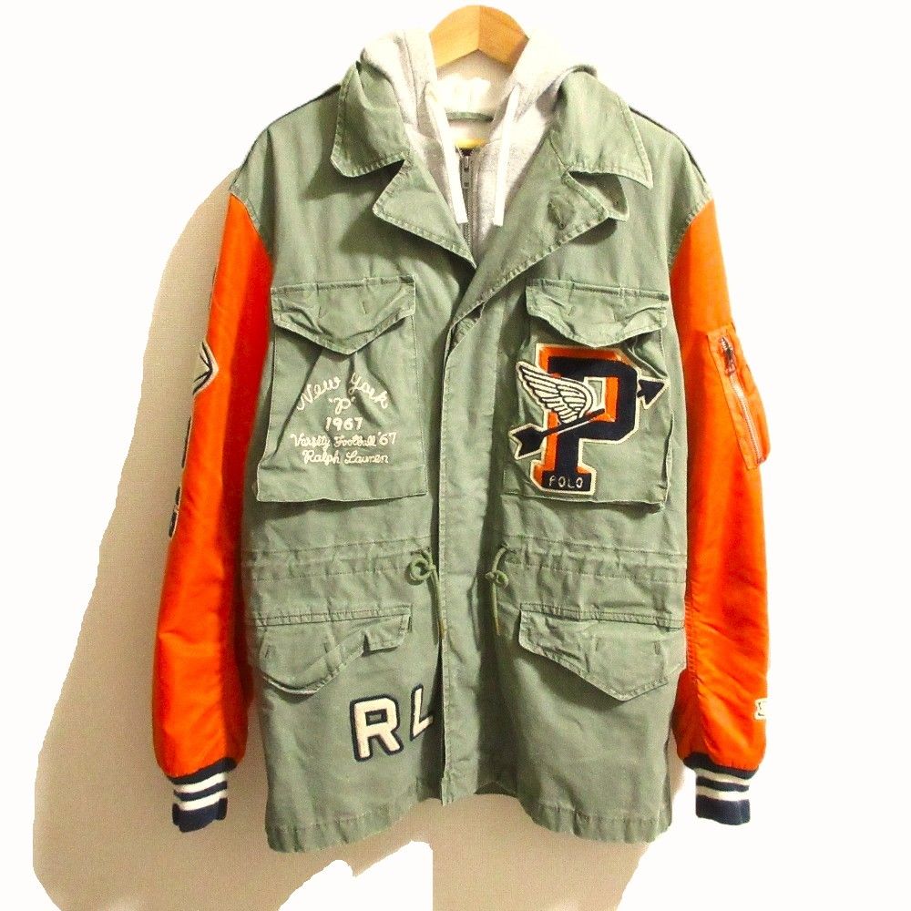 美品 POLO RALPH LAUREN ポロラルフローレン P-wing ワッペン フード