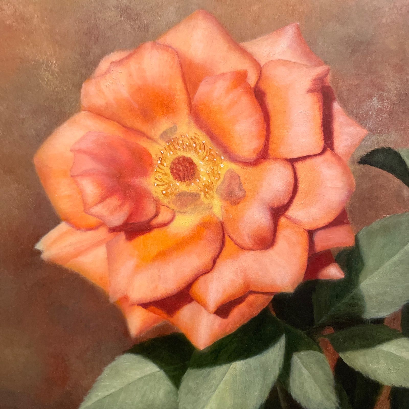 ☆一点もの ☆油絵 肉筆☆omiのオリジナル作品☆薔薇☆F4号