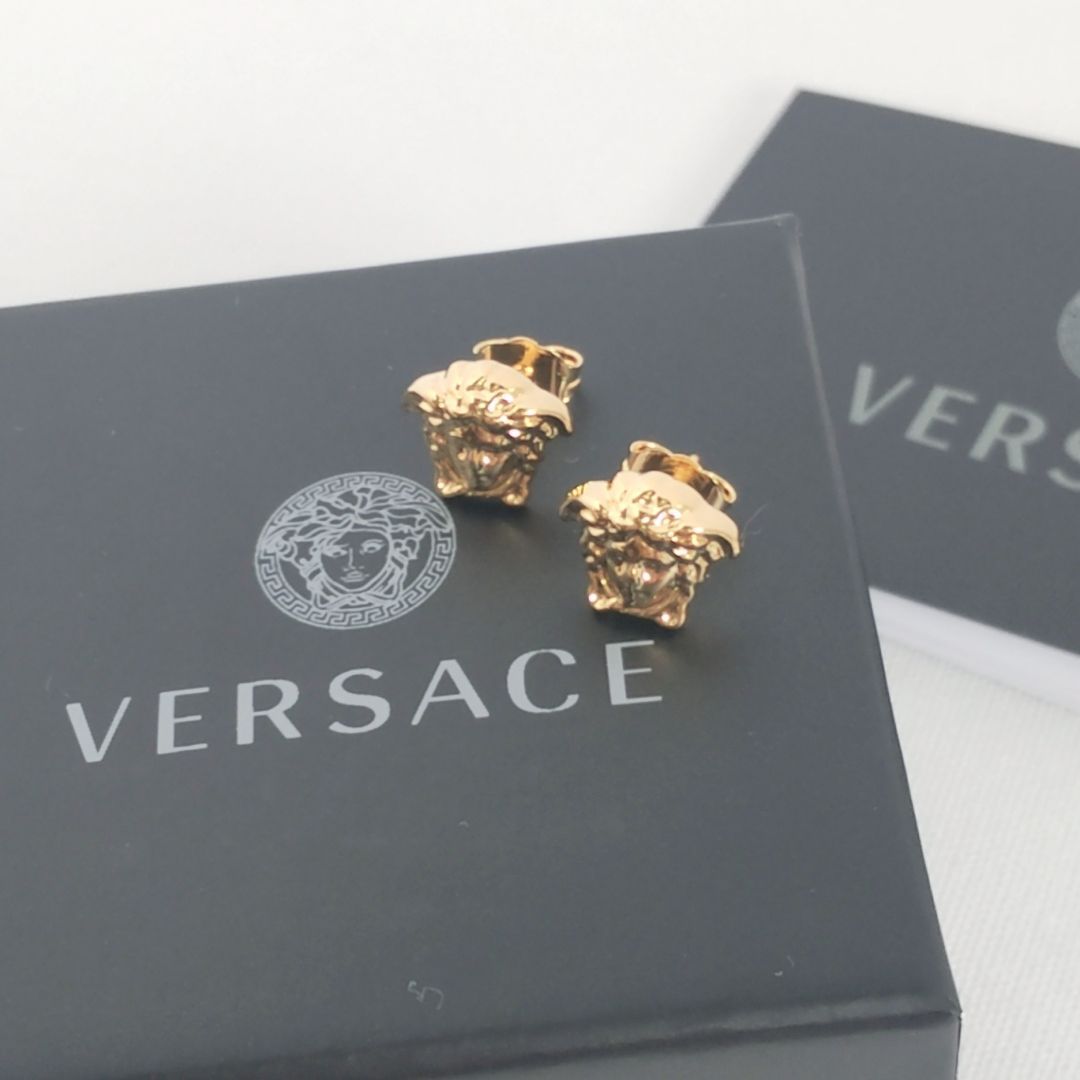 ★新品未使用★VERSACE★メドゥーサ スタッド ピアス イヤリング ゴールド