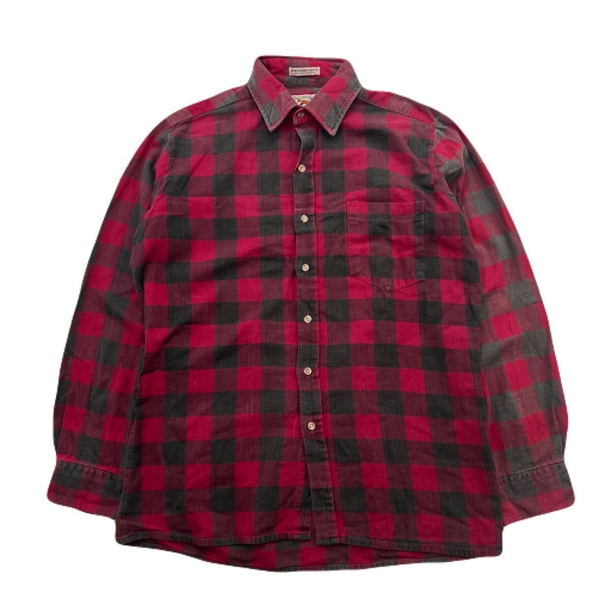 あ*は様 40's 50's J.C. Penney レッドチェック長袖シャツ あ*は様 40's 50's J.C. Penney レッドチェック長袖シャツ 40's 50's