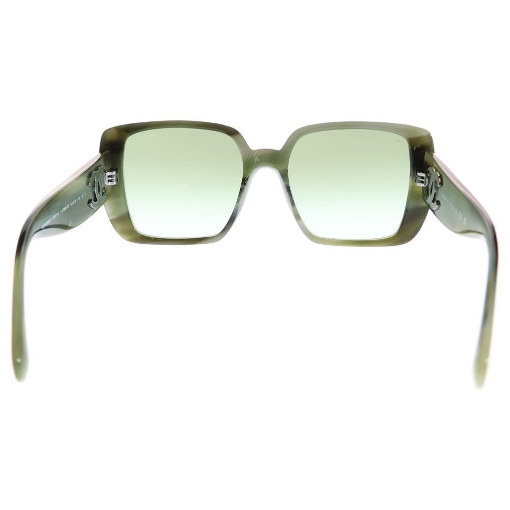 CHANEL シャネル アイウェア スクエアシェイプ グリーン 54 18
