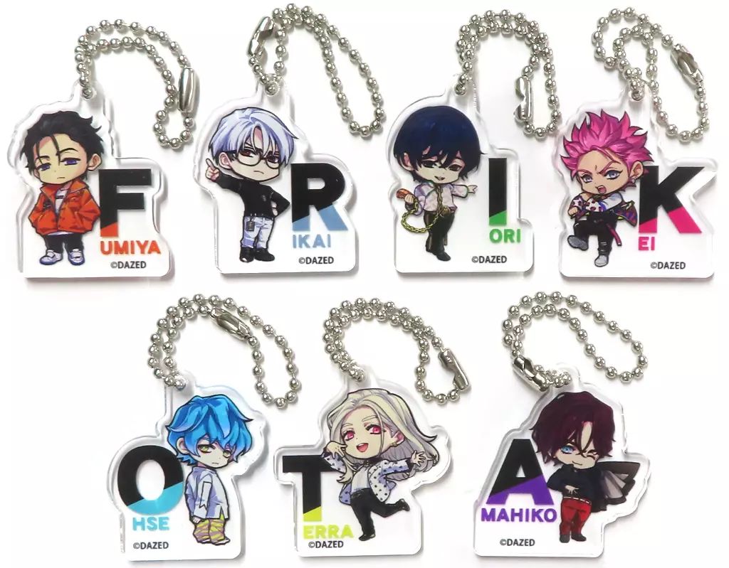 中古】キーホルダー 全7種セット 「カリスマ アクリルキーチェーン