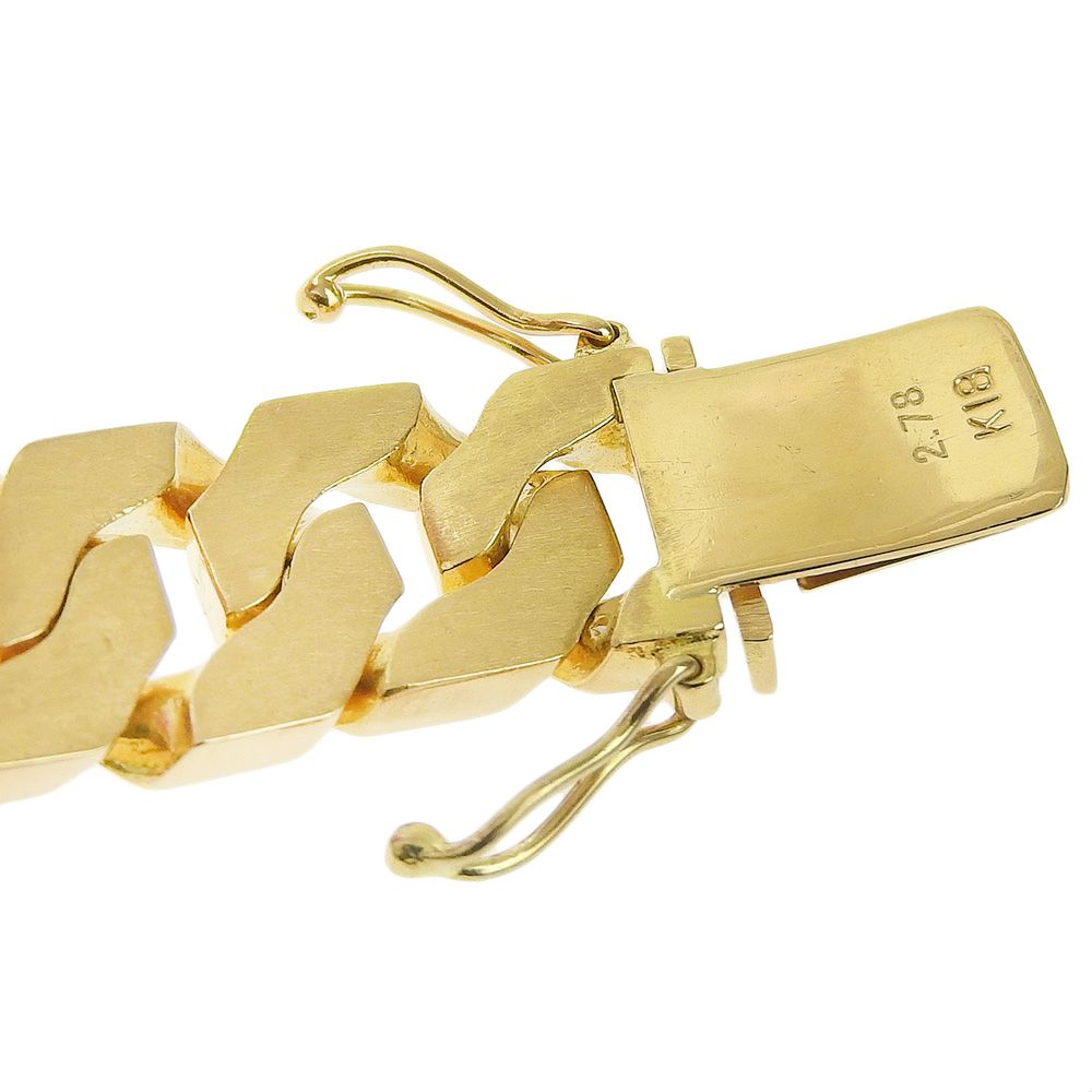 本物保証】 新品同様 ブレスレット 約67.1g K18YG メレダイヤ2.78ct  