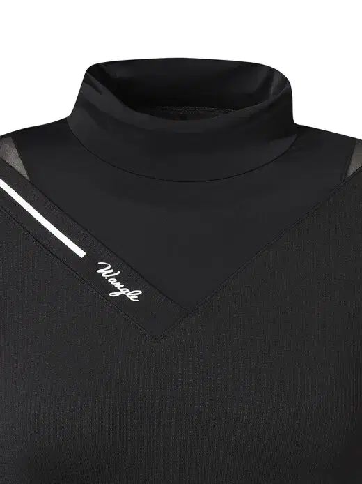 納得のいく W.ANGLE ワイドアングル レディース アイス 長袖Tシャツ 黒 85 90 95 100 105