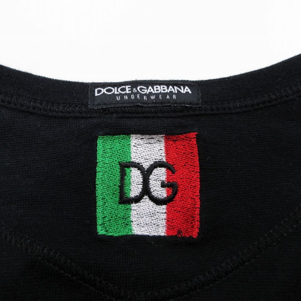 DOLCE&GABBANA ヘンリーネック 長袖カットソー ロンt DOLCE&GABBANA ドルガバ ヘンリーネック Tシャツ カットソー