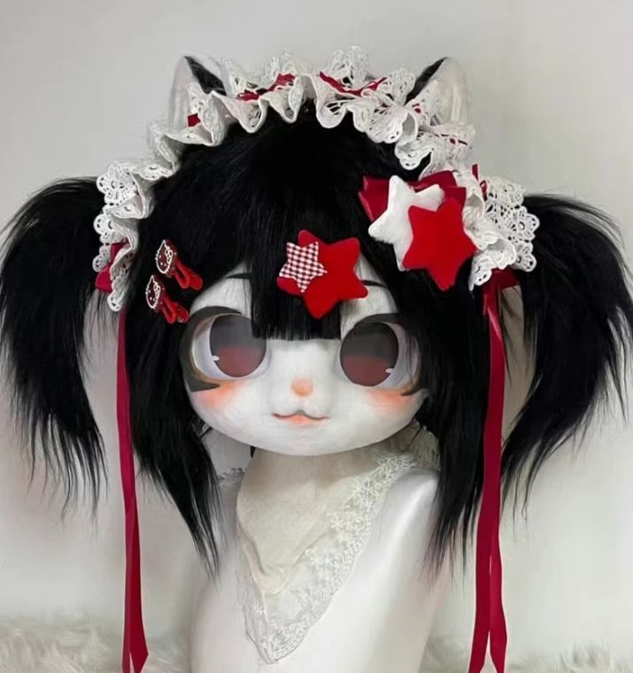 着ぐるみヘッド kigurumi NO.3 赤 ファースーツ 全頭ヘッド