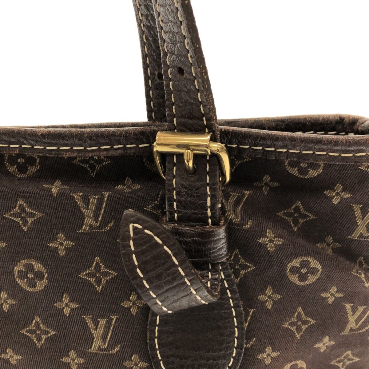 LOUIS VUITTON(ルイヴィトン) ショルダーバッグ モノグラムミニラン バケットPM M95226 エベヌ コットン×リネン×レザー