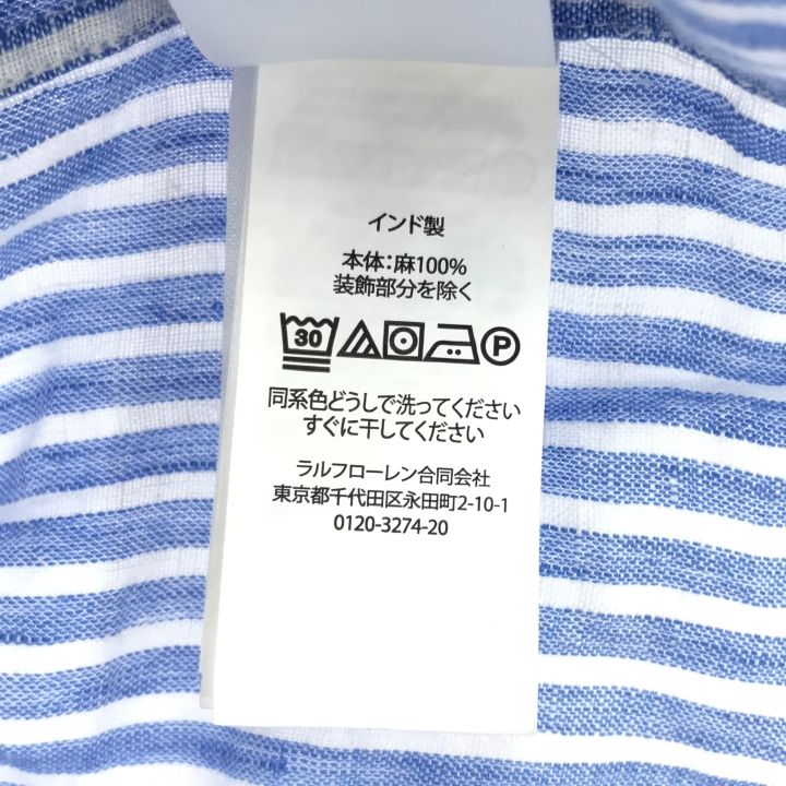 リネンストライプシャツ メンズ