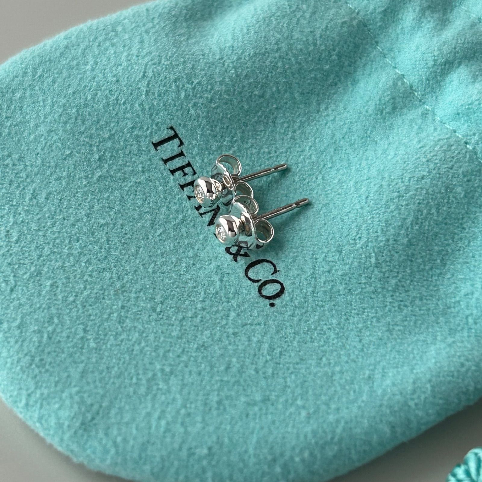 ティファニー ピアス バイザヤード ダイヤモンド Silver 925 エルサ