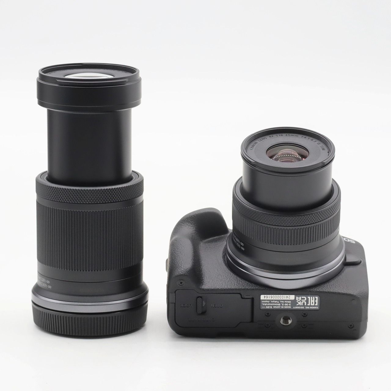 キヤノン RF-S55-210mm RF-S18-45 ダブルキット Lente Canon RF-S 55