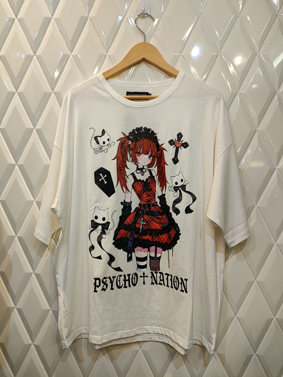 PSYCHONATION ルネパンクTEE ホワイト