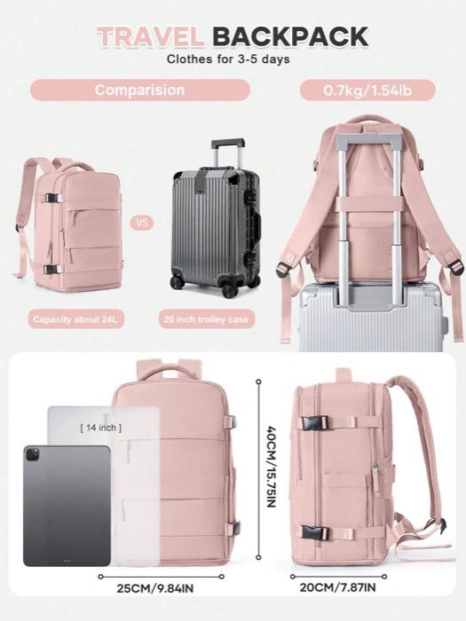 バッグ メンズ バックパック 大型トラベルバックパック ビジネスラップトップバックパック キャビンバッグ 40x20x25 機内持ち込み 防水バックパック 独立シューコンパートメント 中学生 通学 通勤