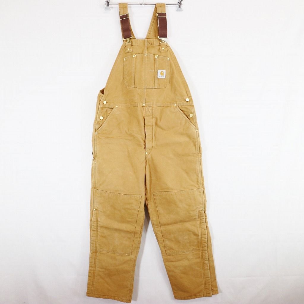 SALE/ 90年代 USA製 Carhartt カーハート ダブルニー サロペット オーバーオール ワーク ダック地 (メンズ 40×32) 中古  古着 N5751 - メルカリ