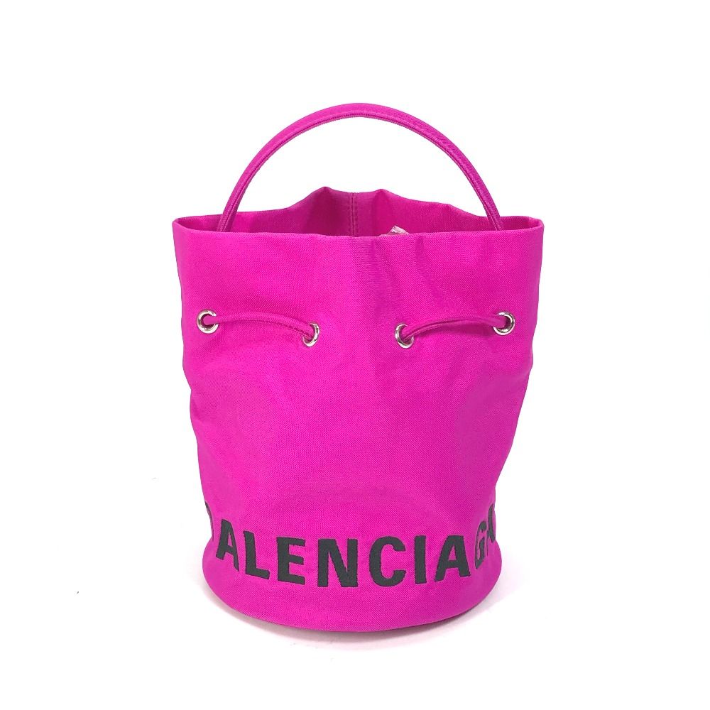 Balenciaga pink bucket online bag