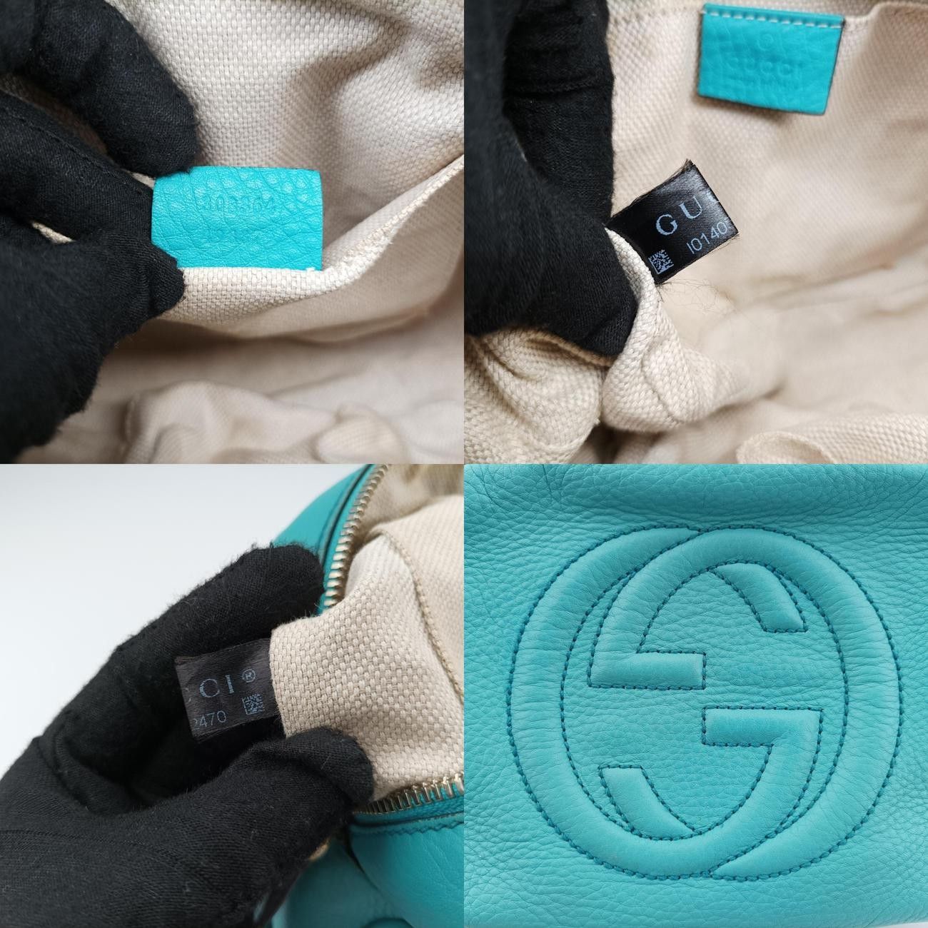 グッチGucciソーホーグリーンレザー308364I014052470