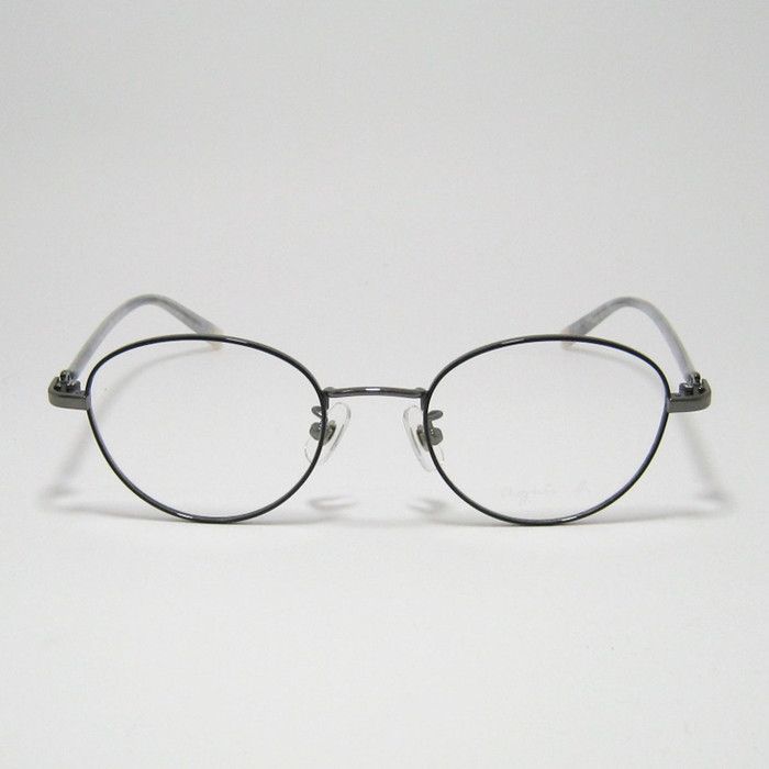 agnes b. アニエス ベー レディース 眼鏡 メガネ フレーム サングラス 50-0125-3 サイズ48 ブラック グレー