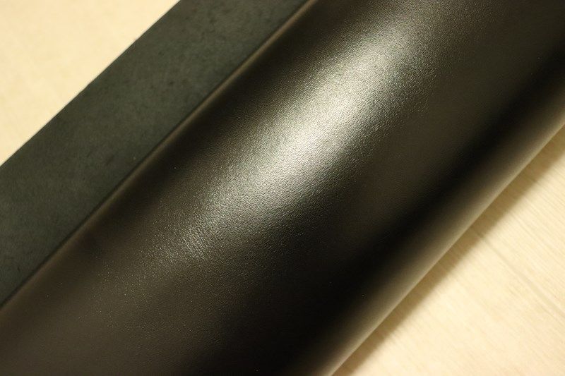 ブラック 150ds クロム革 牛革 インポート レザー スムース加工 半裁 一枚革 レザークラフト 革 皮 本革 diy 生地 材料