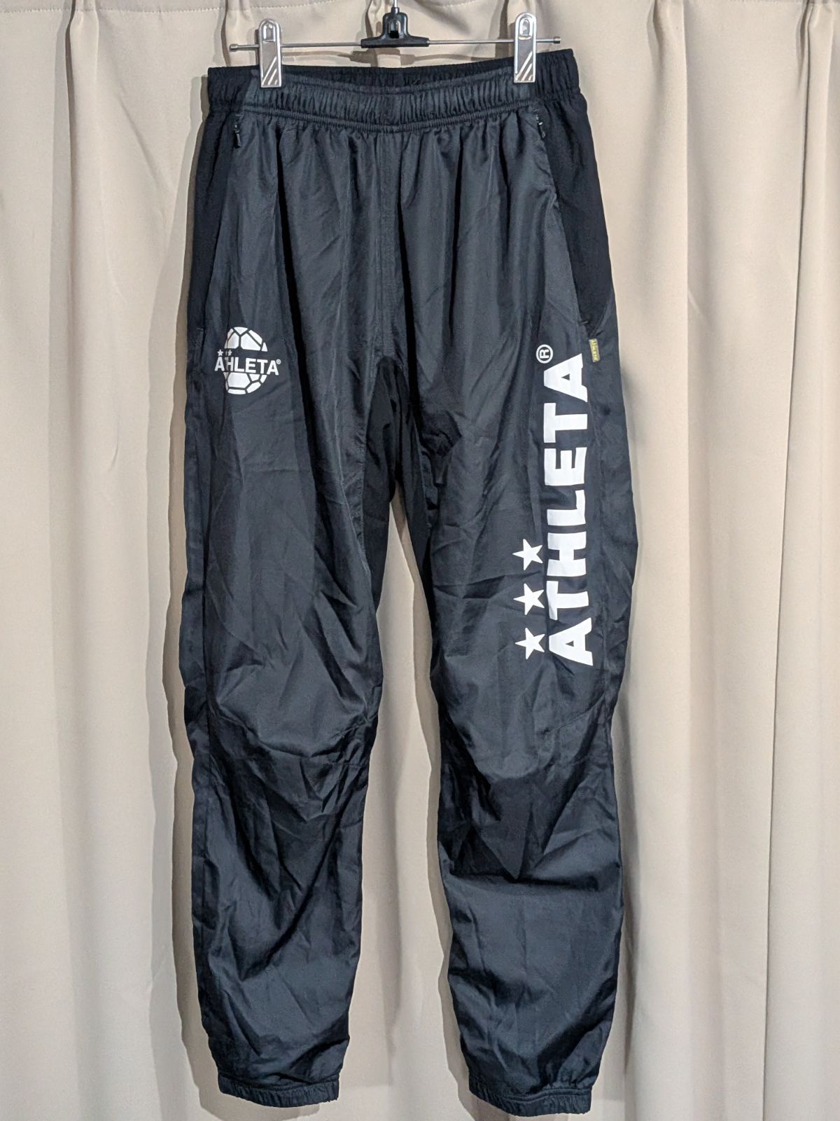 ATHLETA アスレタ ウィンドブレーカー 上下 セットアップ 黒 ML 【公式