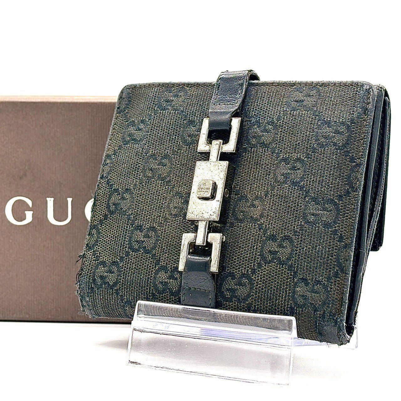 GUCCI GGキャンバス 二つ折り財布 GUCCI グッチ 二つ折り財布 GGキャンバス ジャッキー チェーン