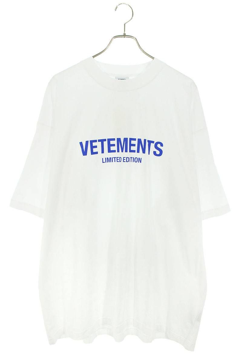 保証書有Vetements White Basic \'Staff\' T-Shirt Tシャツ/カットソー(半袖/袖なし)