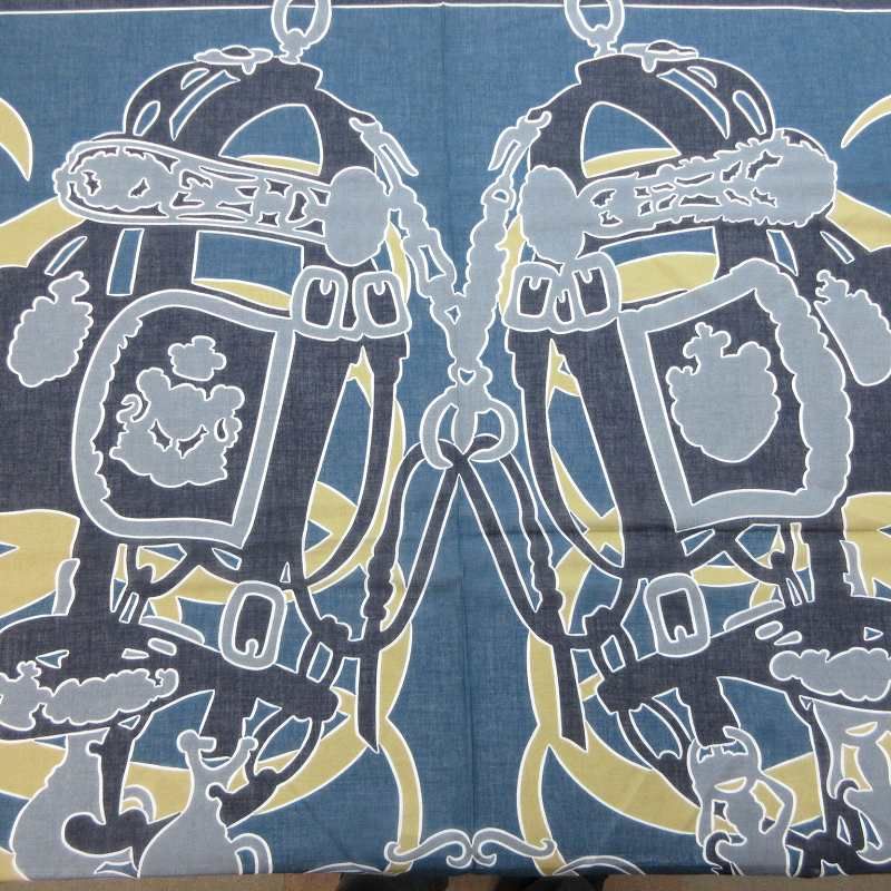【美品】HERMES 式典用馬勒 大判 スカーフ ストール ショール エルメス HERMES 希少 タグ付 90×150cm brides de gala 式典用馬