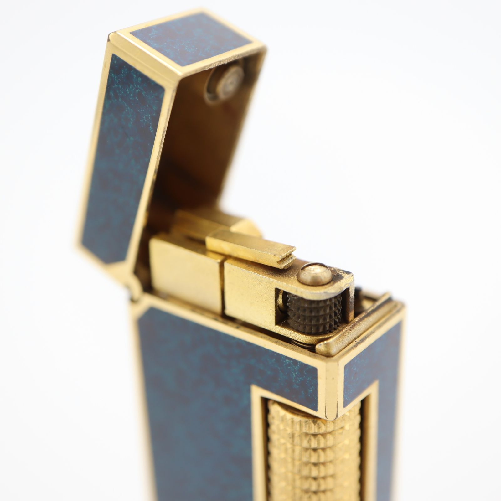 dunhill ダンヒル ガスライター US.RE24163 ラピス柄 ラピス ブルー 