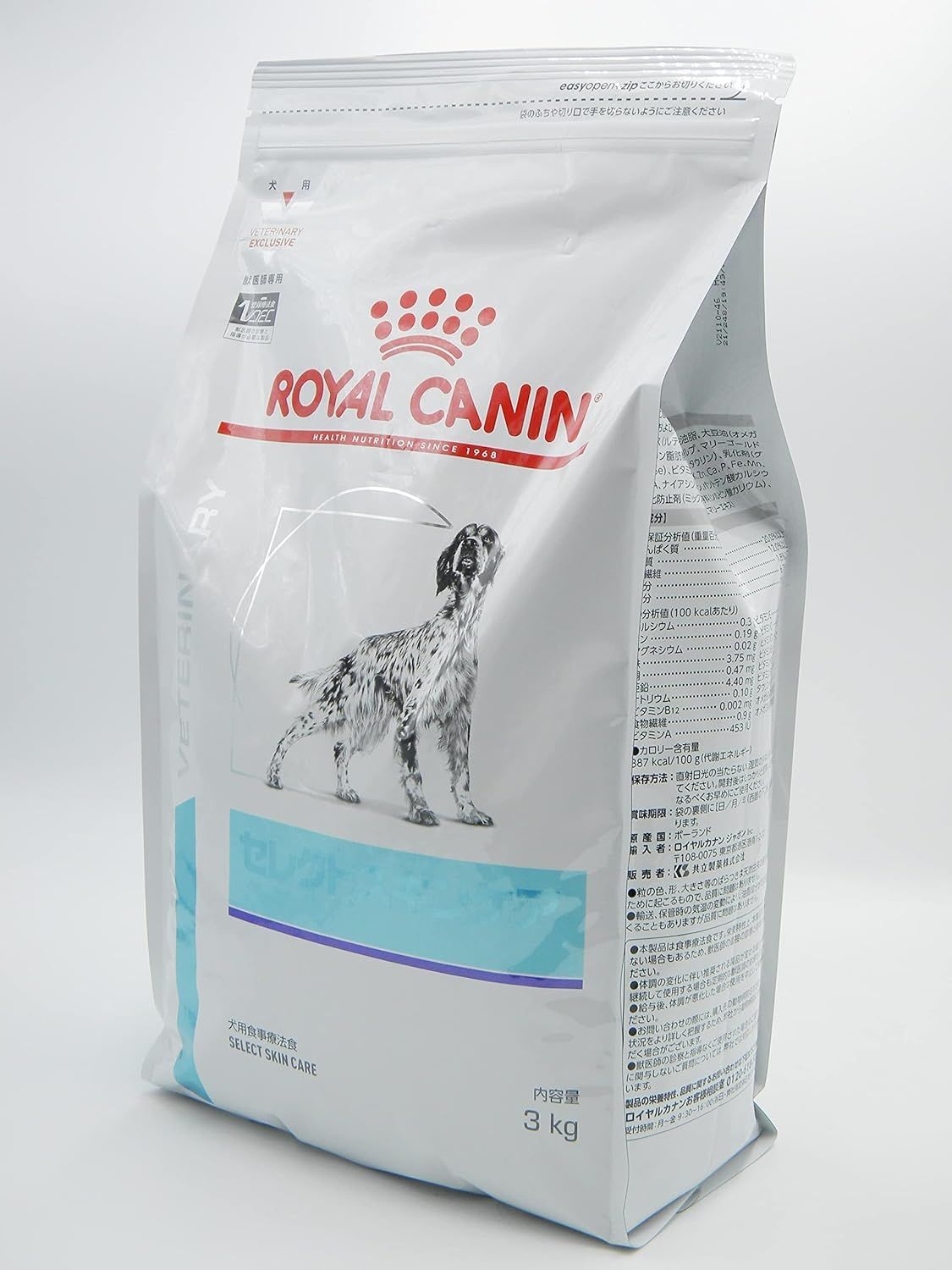 犬用 療法食 良い セレクトスキンケア 3kg 療法食専門店】 ロイヤル