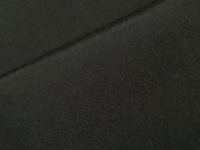 平和屋着物#男性 黒紋付 羽織 単衣 正絹 dy