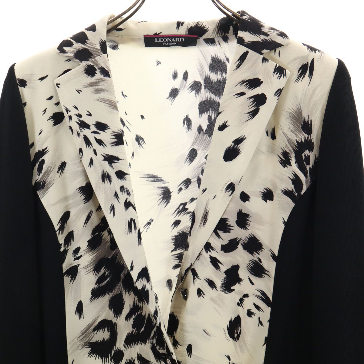 レオナール LEONARD FASHION プリントジャケット 花柄 42 中古・古着通販】LEONARD (レオナール) 花柄テーラード
