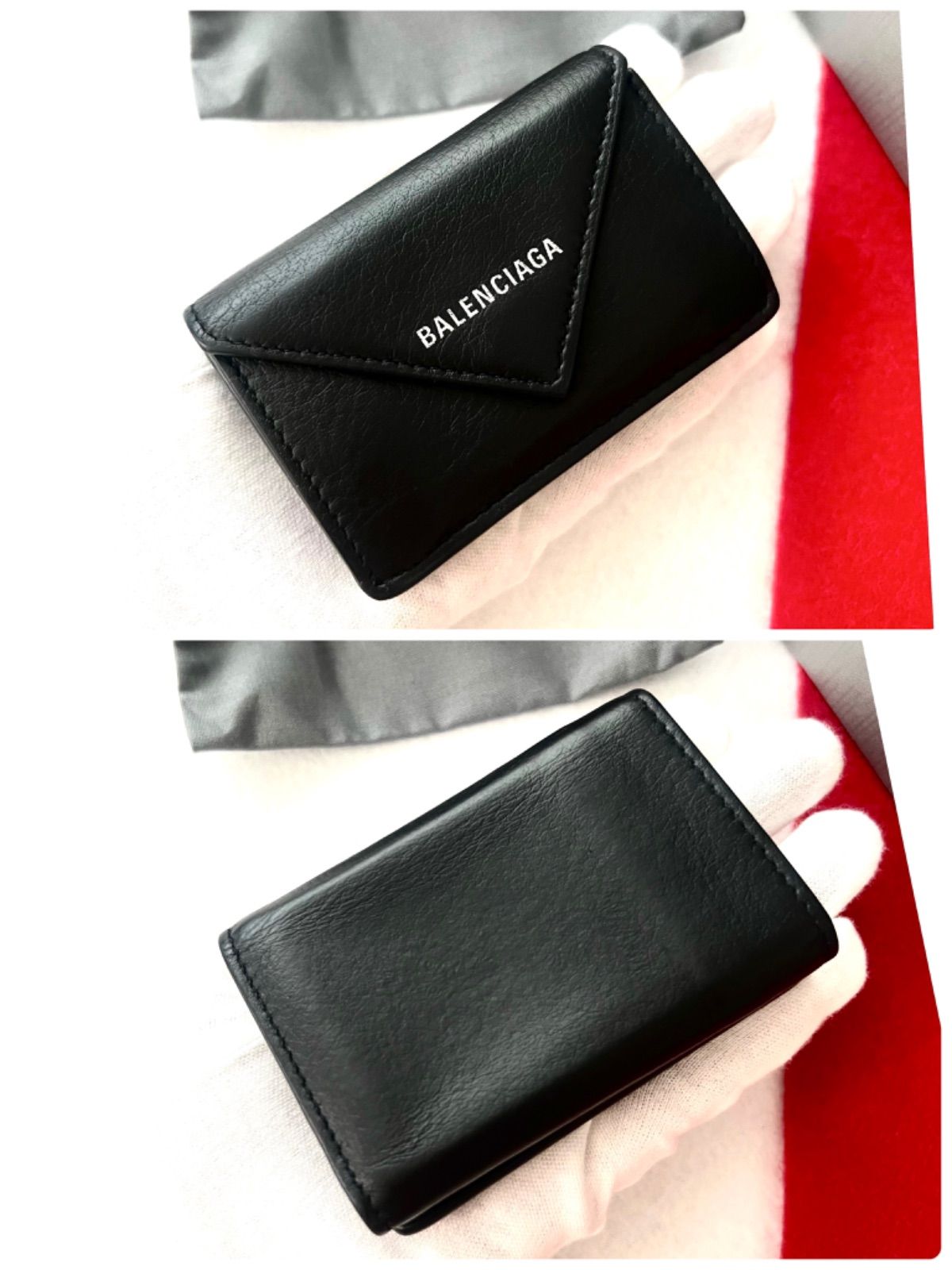 美品✨ BALENCIAGAバレンシアガ財布ペーパーミニウォレット