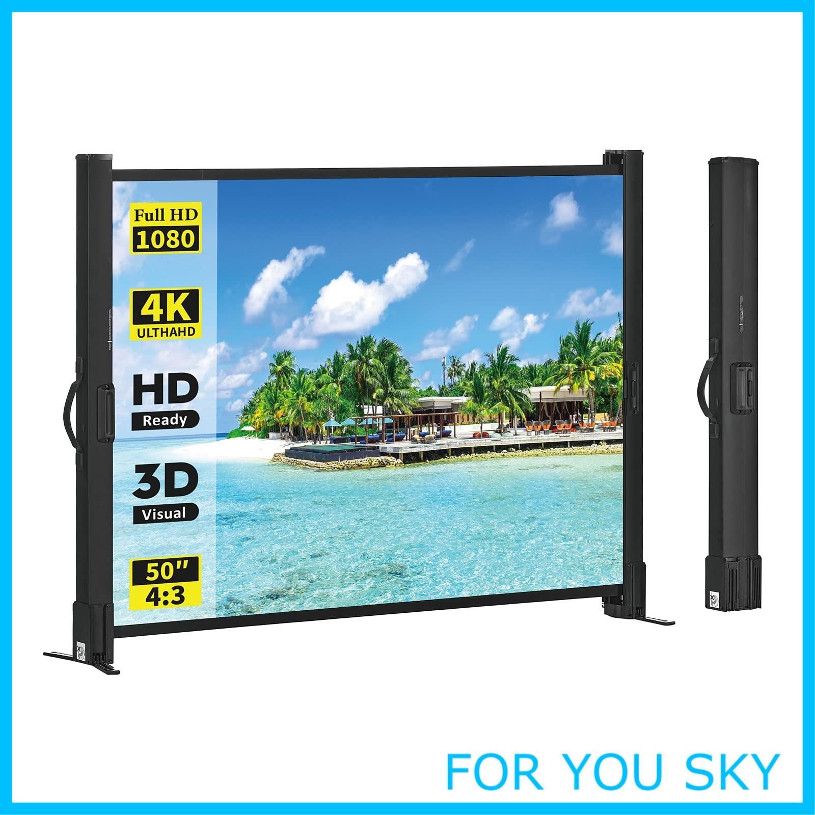 特価商品】excelimage 最新 プロジェクター用スクリーン、50インチ、4