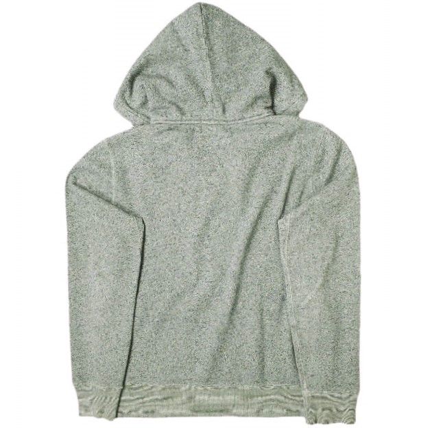 RRL ダブルアールエル Salt&Pepper Hoodie 前V セパレートポケット後付けパーカー S グレー Double RL スウェット プルオーバー フーディー トップス g18285