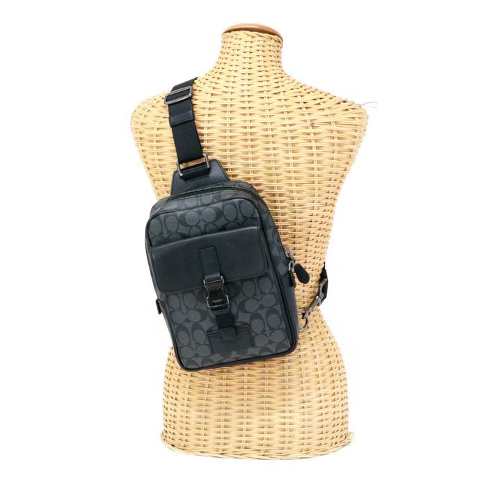 コーチ COACH トラック パック シグネチャー キャンバス PVC 