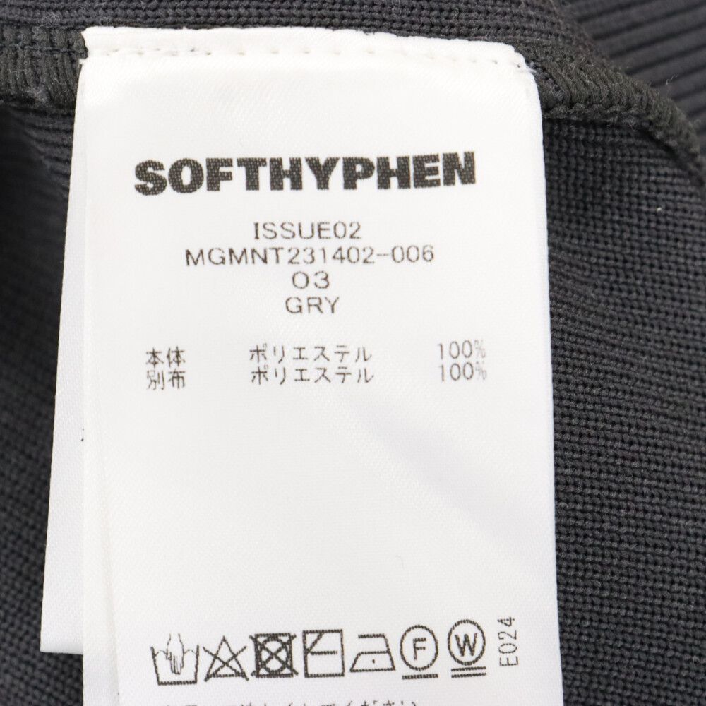 SOFTHYPHEN (ソフトハイフン) ORGANZA LAYERED KNIT シアー クルー 