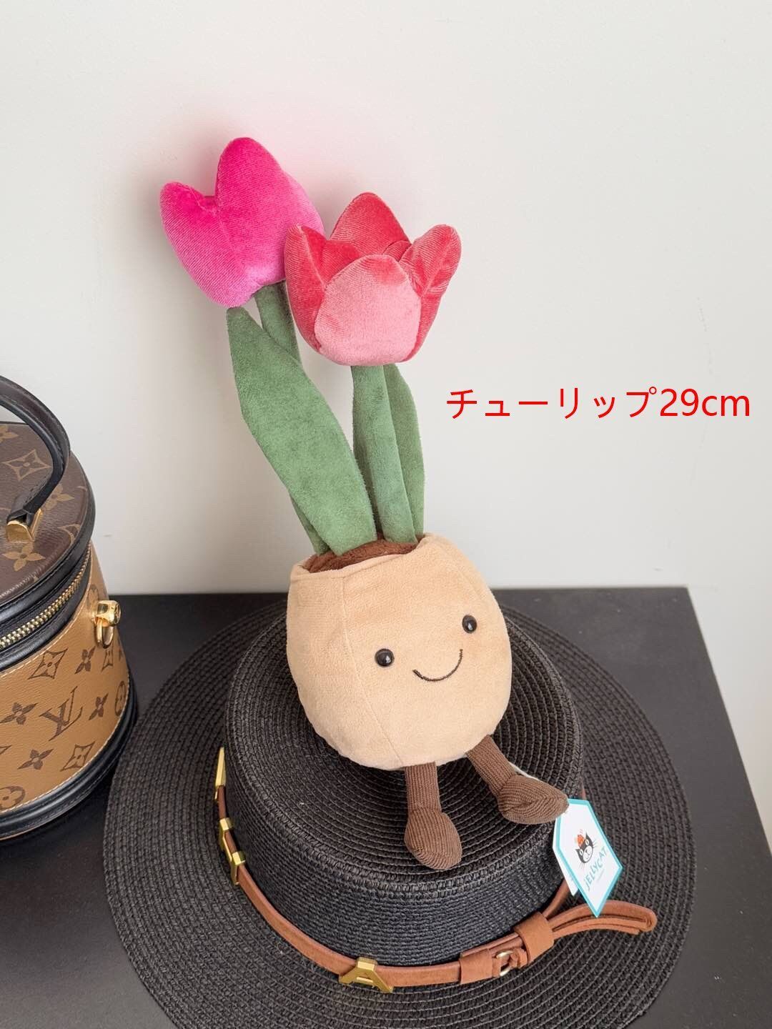 新品 タグ付き ジェリーキャット 蘭 白蘭 ぬいぐるみ 花 ラン