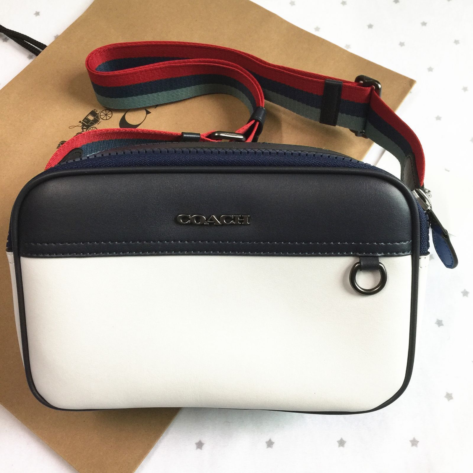 COACH コーチバッグ C4147 チョークマルチ ダブルジップ ショルダーバッグ グラハム クロスボディー アウトレット品 新品未使用 - メルカリ