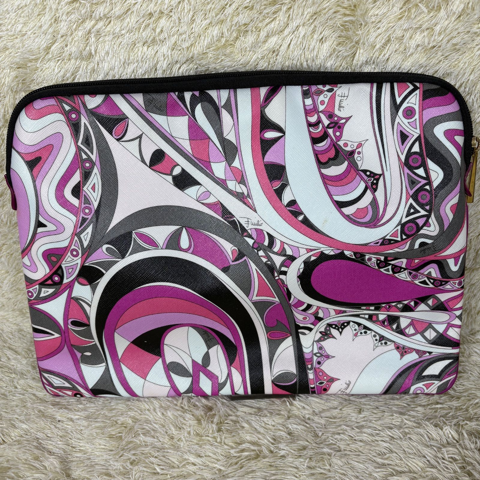 EMILIO PUCCI クッション エミリオ・プッチ レッド ピンク EMILIO