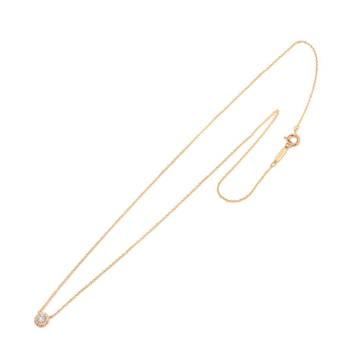 ティファニー TIFFANY&CO. ソレスト ダイヤ ネックレス 40cm K18 PG ピンクゴールド 750 Soleste Necklace 90249251