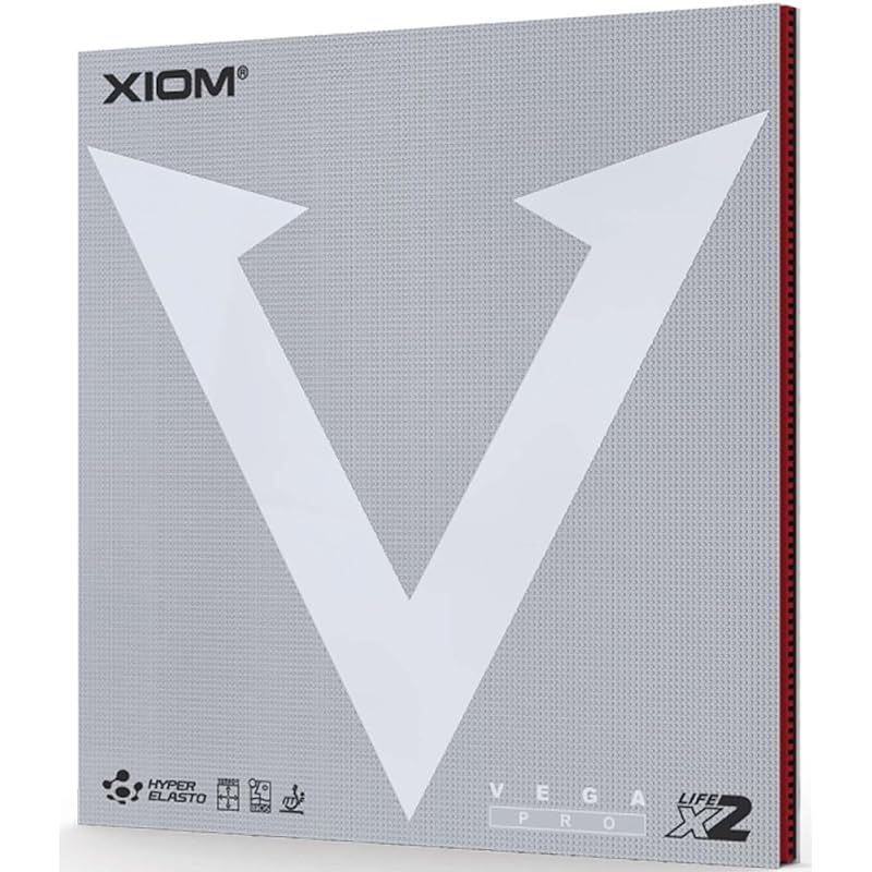 エクシオン(XIOM) 卓球 ラバー 裏ソフト ヴェガ プロ ブラック 1.8