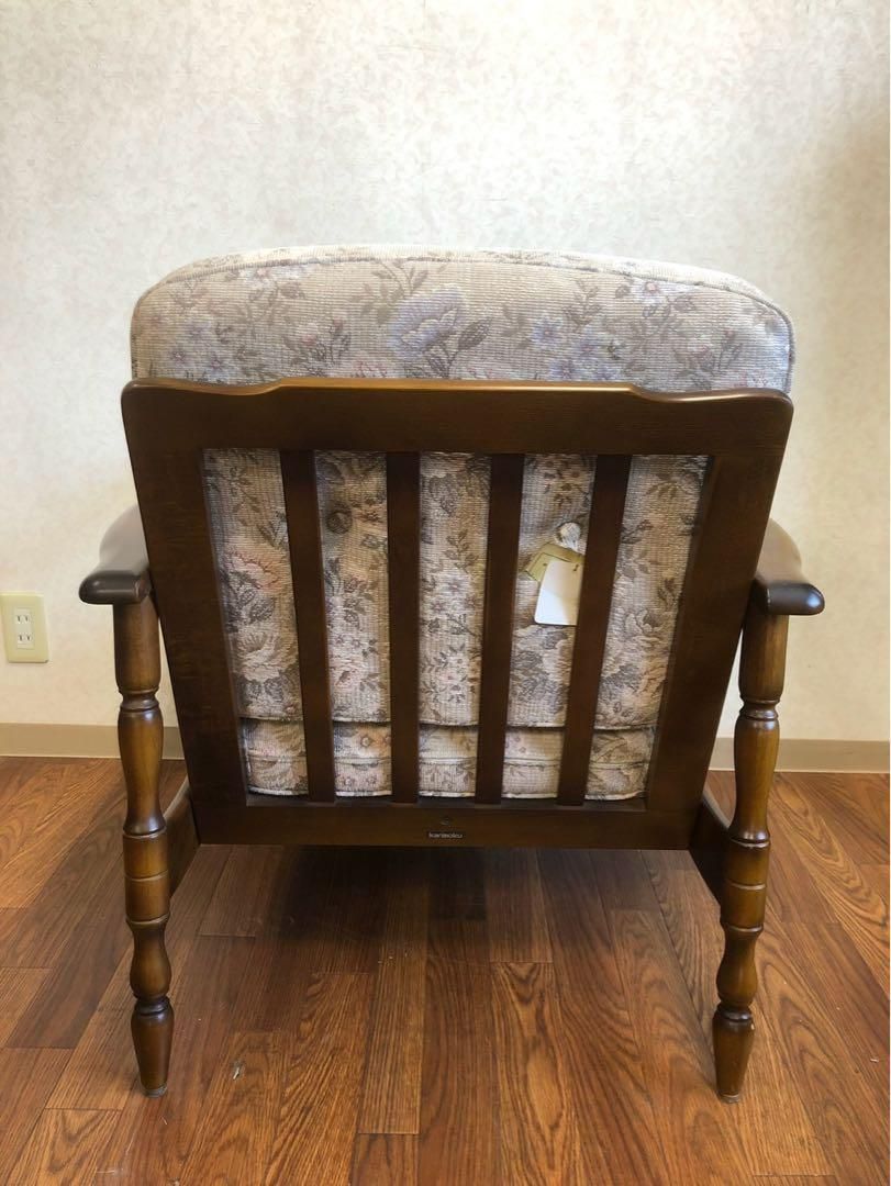 karimoku カリモク コロニアル アームチェア ラウンジチェア ラタン ①