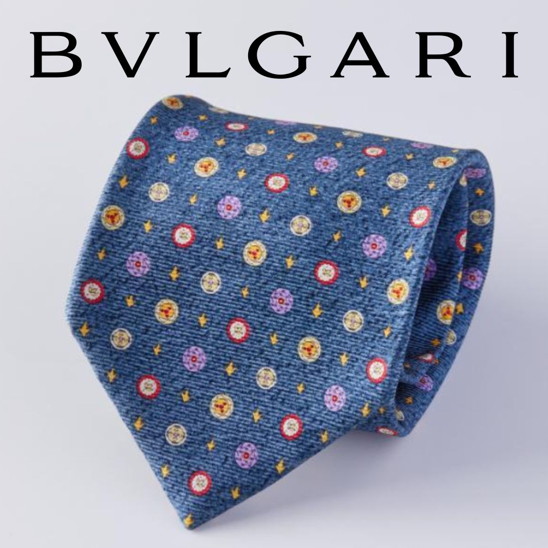 BVLGARI Davide Pizzigoni デザインネクタイ シルク - ネクタイ