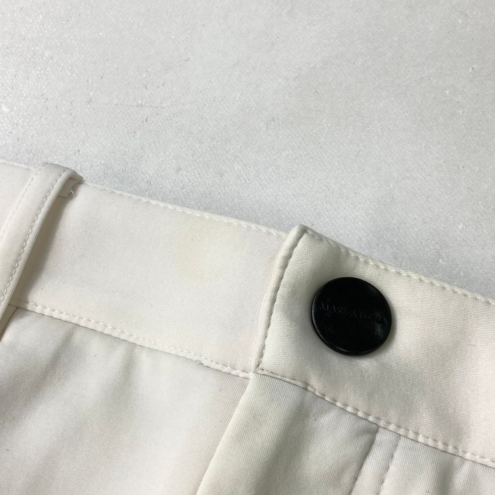 サイズ：XL MARK&LONA マークアンドロナ  ストレッチパンツ  ホワイト系 [240101475069] ゴルフウェア メンズ ストスト サイズ：XL MARK&LONA マークアンドロナ ストレッチパンツ