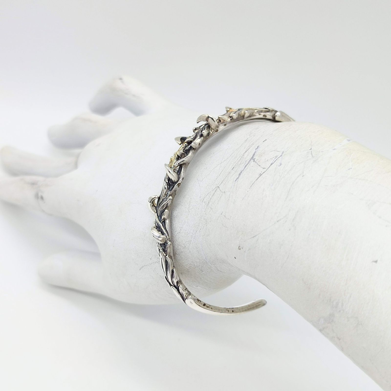 美品】アルテミスクラシック ラファエルバングル クロス SILVER