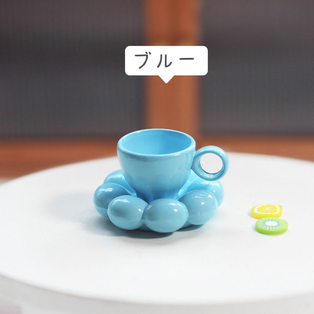 ミニチュア tea time ティータイムセット ミニチュアカップ コーヒーカップセット ティーカップセット キッチンミニチュア ドールハウス用ティーカップ ディスプレイ用ミニカップ コレクションアイテム ミニチュア食器 可愛らしいティーカップ