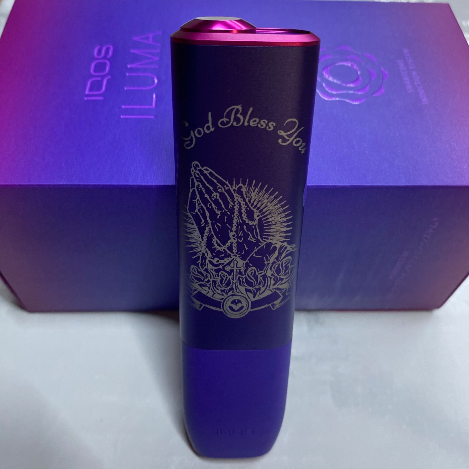 iQOS ILUMA ONE アイコス イルマ ワン レーザー加工 両面 同柄 祈り手