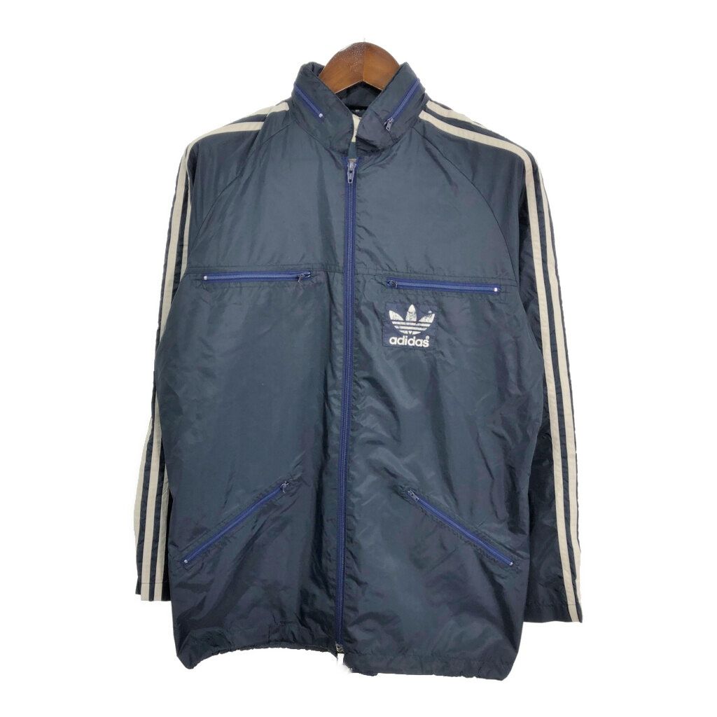 80年代 adidas アディダス ナイロンジャケット スポーツ ネイビー