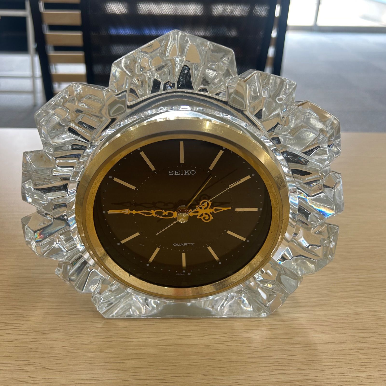 昭和レトロ SEIKO クリスタル置き時計 アンティーク - メルカリ