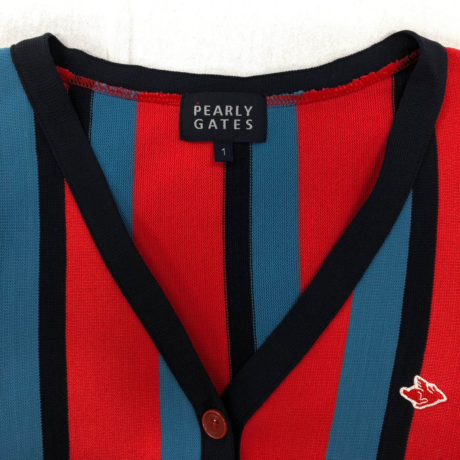 パーリーゲイツ レディース ゴルフウェア 日本製 マルチストライプ