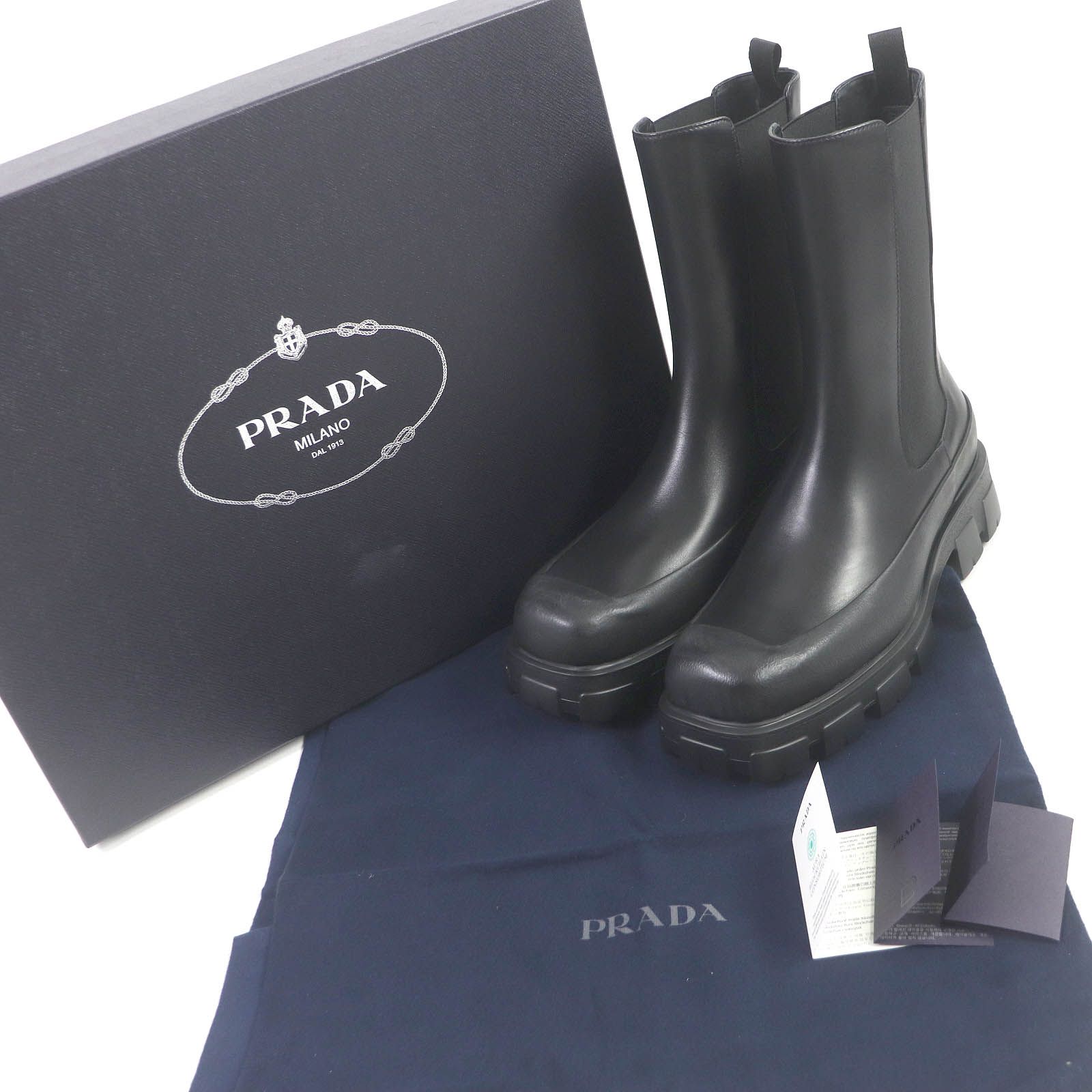 未使用品□PRADA プラダ 2UG007 モノリス 厚底 スクエアトゥ 未使用品□PRADA プラダ 2UG007 モノリス 厚底 スクエアトゥ